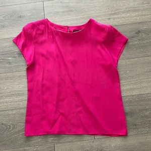 Fuschia Silk Blouse